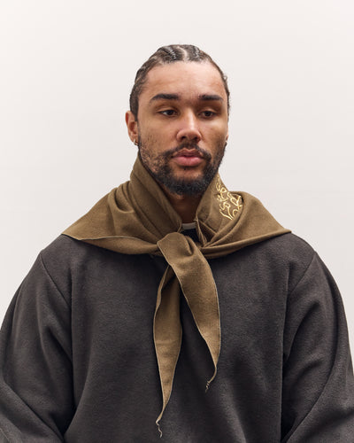 Kapital Wool Royal Babushka, Kountry Embroidery, Khaki