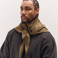 Kapital Wool Royal Babushka, Kountry Embroidery, Khaki