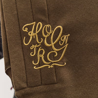 Kapital Wool Royal Babushka, Kountry Embroidery, Khaki