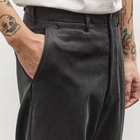 Kaptain Sunshine Cotton Drill Wide Military Khakis, Black