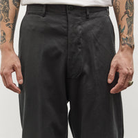 Kaptain Sunshine Cotton Drill Wide Military Khakis, Black