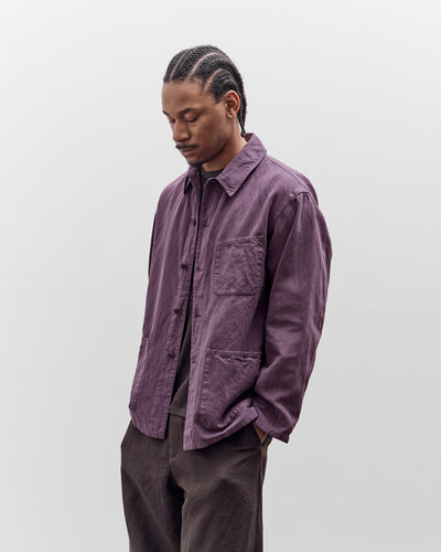 Kaptain Sunshine Gaba Work Shirt Jacket, Violet