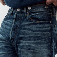 Kaptain Sunshine 1930 Straight Denim Pants, Indigo Vintage Wash
