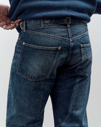 Kaptain Sunshine 1930 Straight Denim Pants, Indigo Vintage Wash