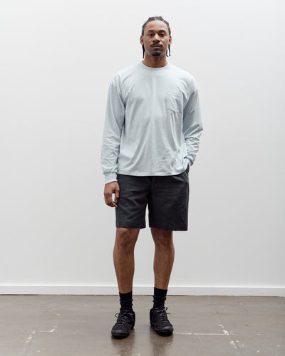 Lady White x Kaptain Sunshine L/S Stripe T-Shirt, Baby Blue