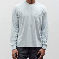 Lady White x Kaptain Sunshine L/S Stripe T-Shirt, Baby Blue