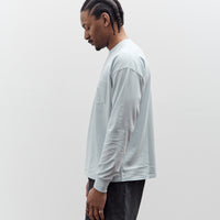 Lady White x Kaptain Sunshine L/S Stripe T-Shirt, Baby Blue