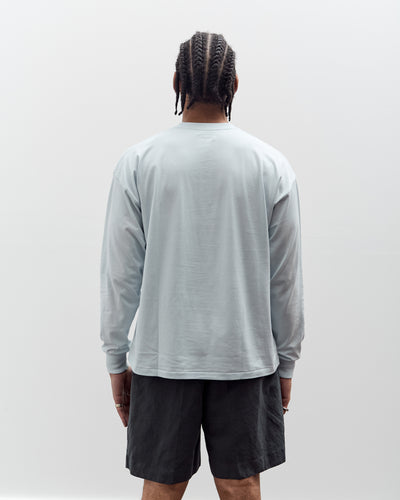 Lady White x Kaptain Sunshine L/S Stripe T-Shirt, Baby Blue