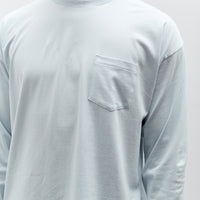 Lady White x Kaptain Sunshine L/S Stripe T-Shirt, Baby Blue