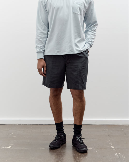Lady White x Kaptain Sunshine Cotton Linen Short, Charcoal