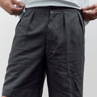 Lady White x Kaptain Sunshine Cotton Linen Short, Charcoal