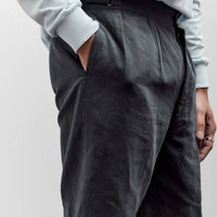Lady White x Kaptain Sunshine Cotton Linen Short, Charcoal