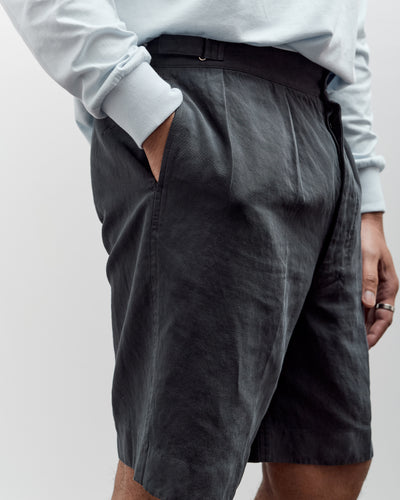 Lady White x Kaptain Sunshine Cotton Linen Short, Charcoal