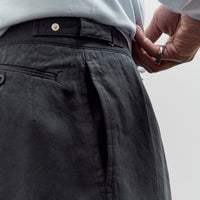 Lady White x Kaptain Sunshine Cotton Linen Short, Charcoal
