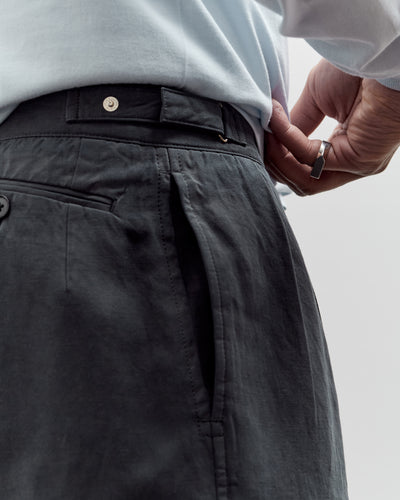 Lady White x Kaptain Sunshine Cotton Linen Short, Charcoal