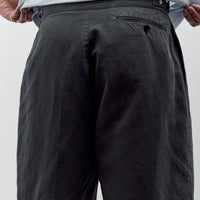 Lady White x Kaptain Sunshine Cotton Linen Short, Charcoal