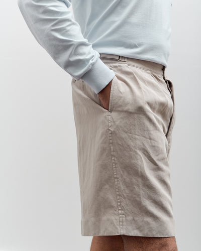 Lady White x Kaptain Sunshine Cotton Linen Short, Taupe