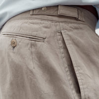 Lady White x Kaptain Sunshine Cotton Linen Short, Taupe