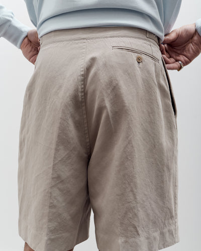 Lady White x Kaptain Sunshine Cotton Linen Short, Taupe