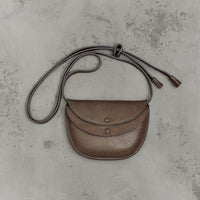 Kaptain Sunshine x Lady White co. Leather Pouch, Brown Pebble