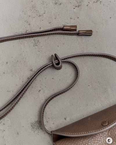Kaptain Sunshine x Lady White co. Leather Pouch, Brown Pebble