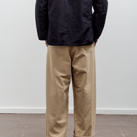 Kaptain Sunshine Cotton Drill Wide Pants, Khaki
