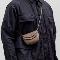 Kaptain Sunshine x Lady White co. Leather Pouch, Brown Pebble