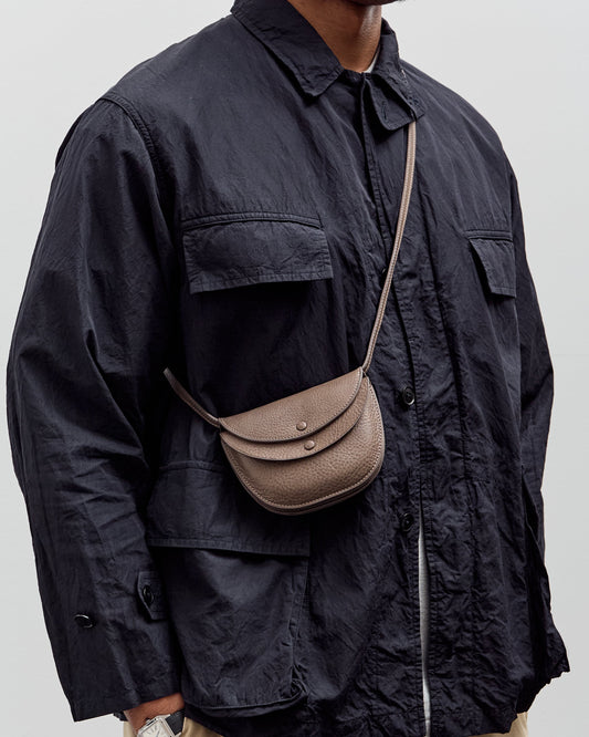 Kaptain Sunshine x Lady White co. Leather Pouch, Brown Pebble