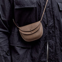 Kaptain Sunshine x Lady White co. Leather Pouch, Brown Pebble