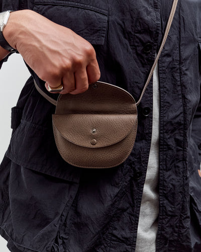 Kaptain Sunshine x Lady White co. Leather Pouch, Brown Pebble