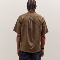 Kaptain Sunshine Plain SS Shirt Stripe, Brown