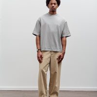 Kaptain Sunshine Suvin Supima Tube Halfsleeve Tee, Feather Grey