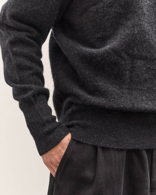Kaptain Sunshine 
Cashmere Pullover, Charcoal