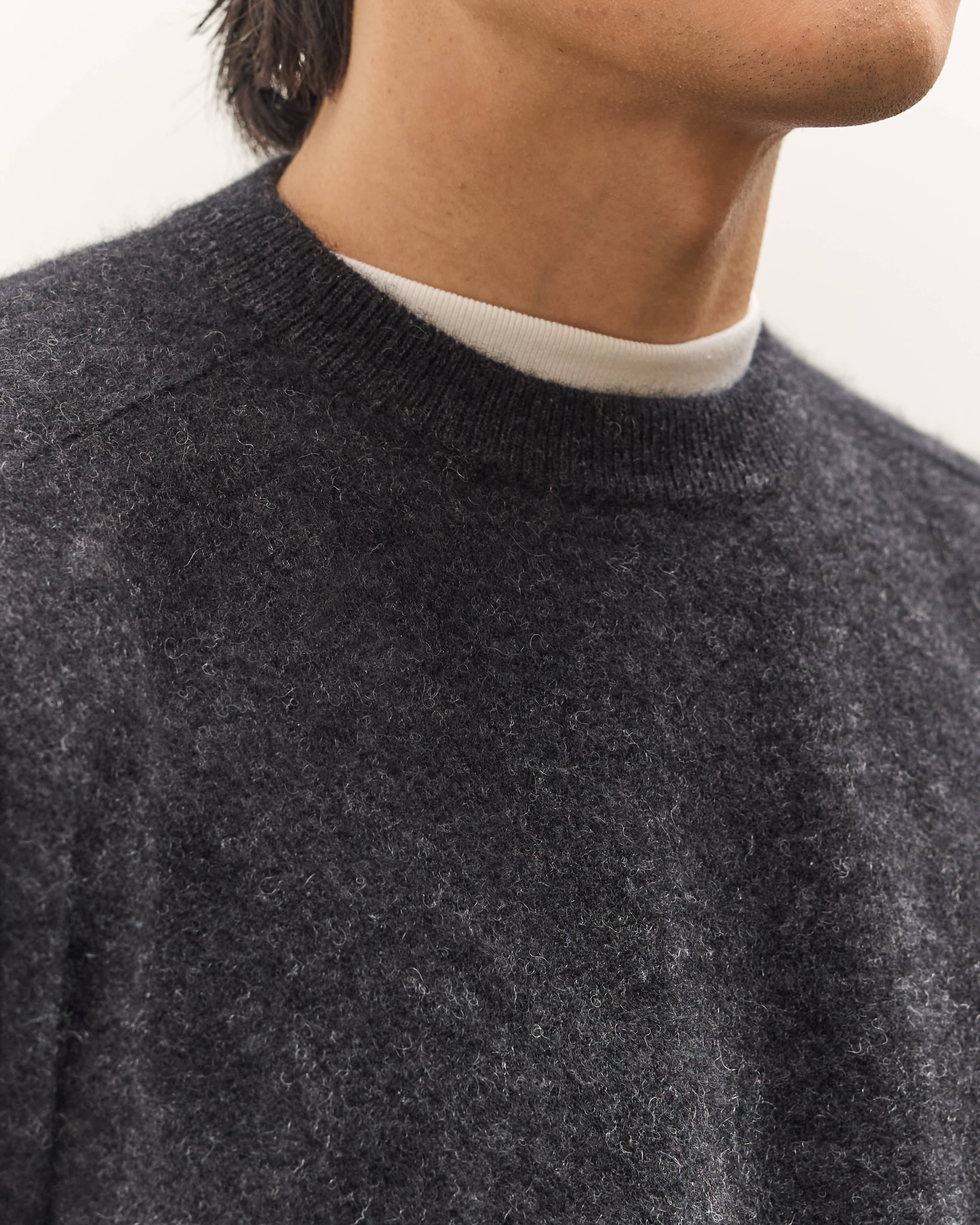 Kaptain Sunshine Cashmere Pullover, Charcoal – Glasswing