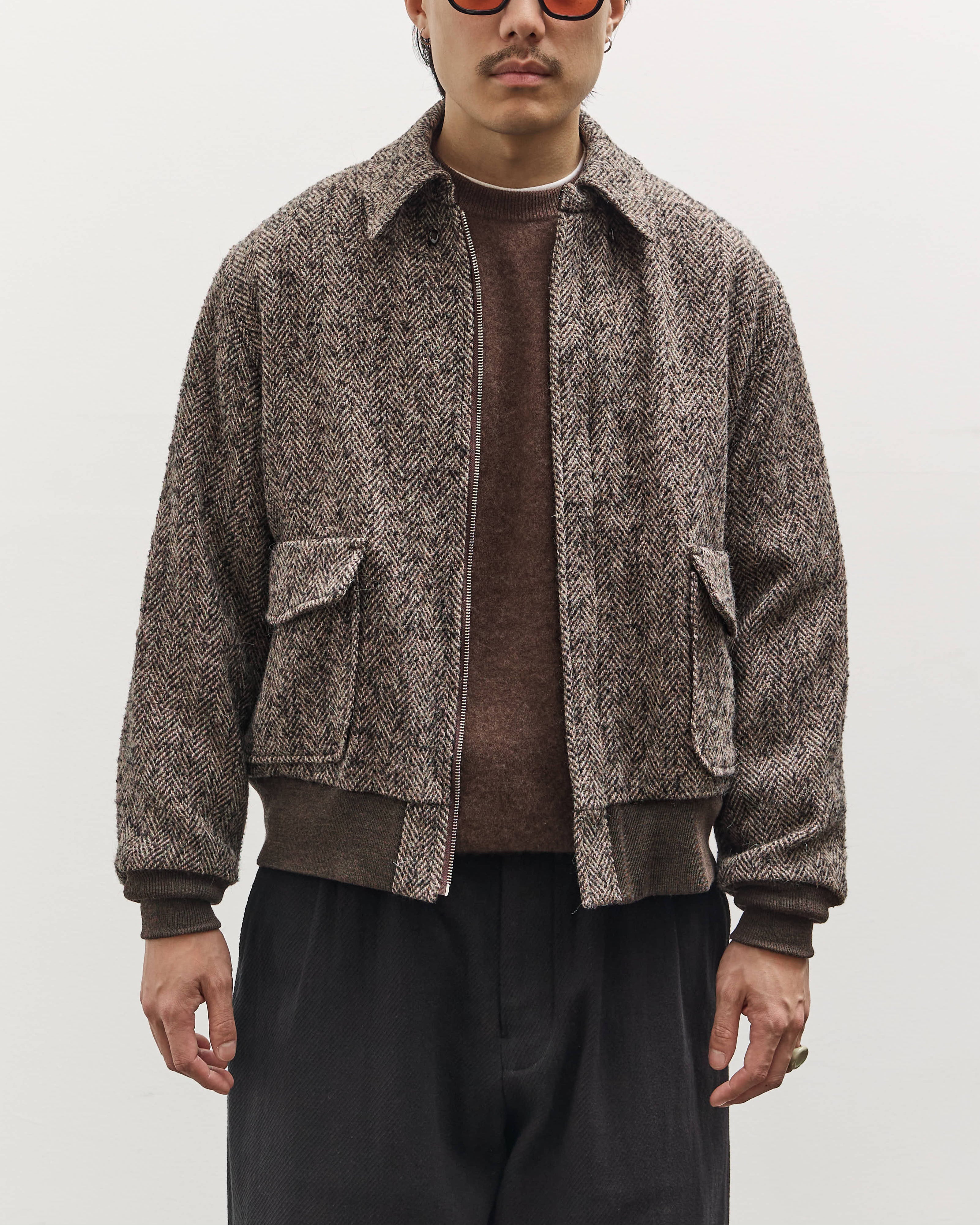 【美品】KAPTAIN SUNSHINE USN FLIGHT JAKET Kaptain Sunshine Flight Jacket, Herringbone – Glasswing