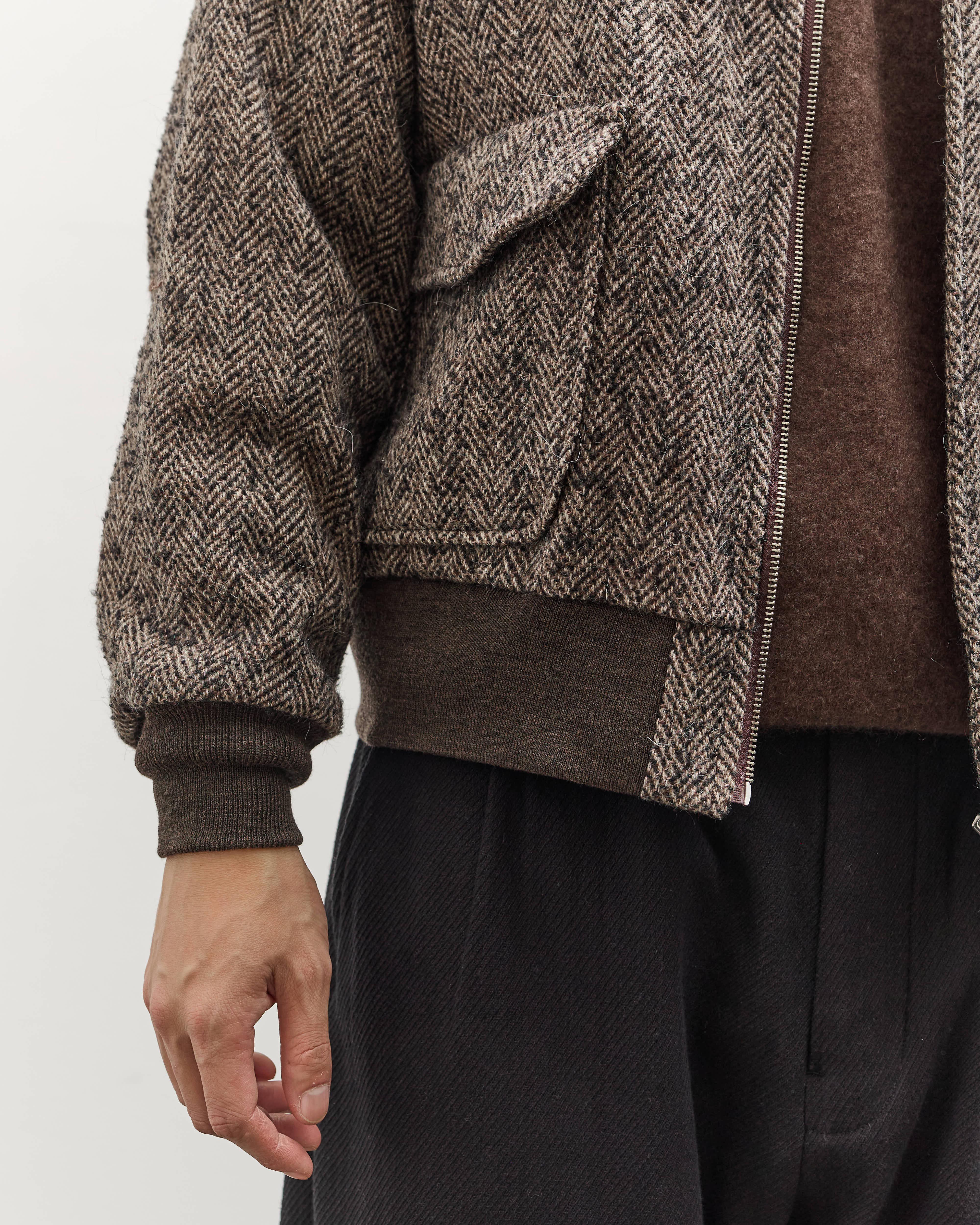 Kaptain Sunshine Flight Jacket, Herringbone – Glasswing