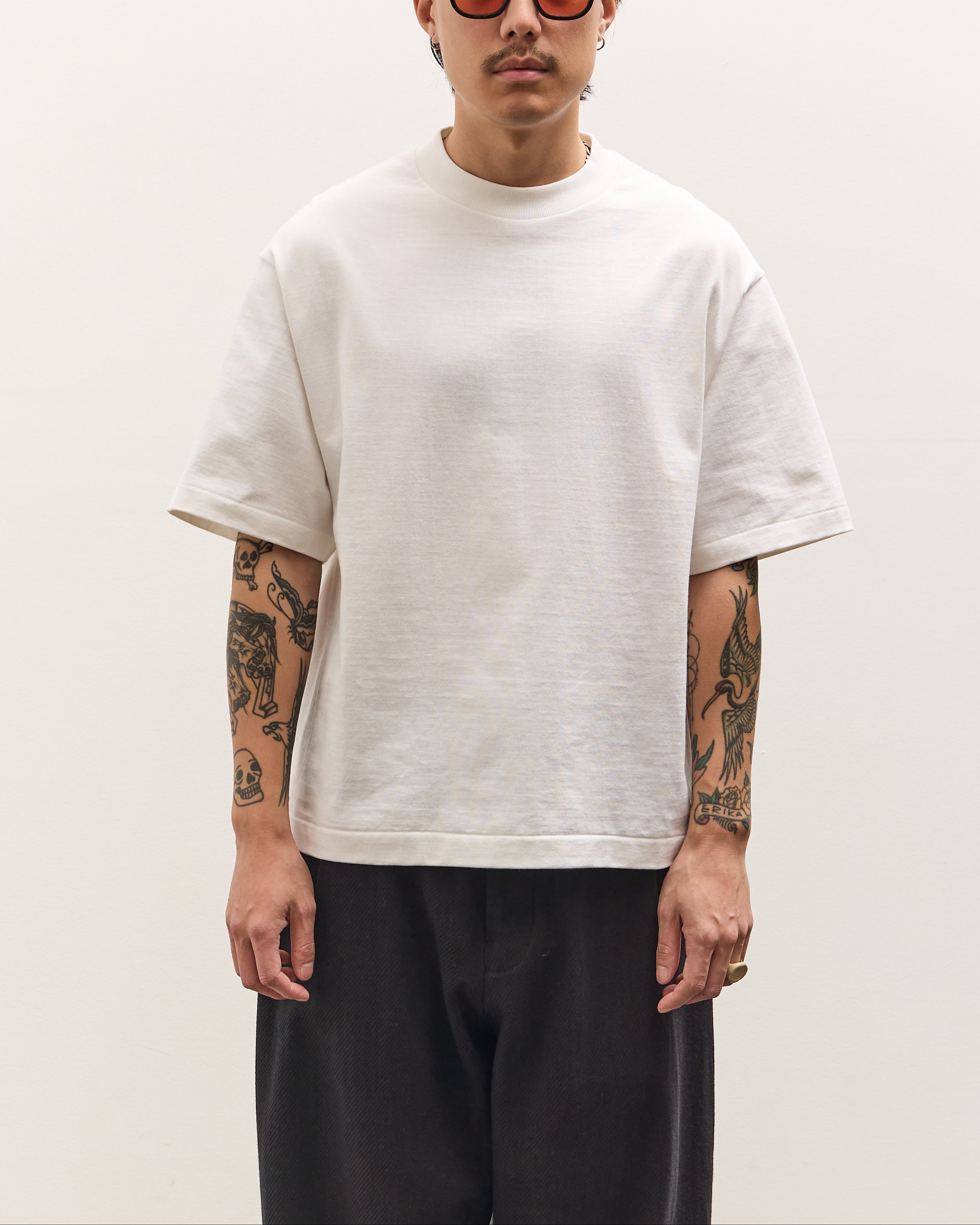 KAPTAIN SUNSHINE 新品Halfsleeve Tee Heavy Kaptain Sunshine Suvin Supima Tube Half Sleeve Tee Heavy, Off