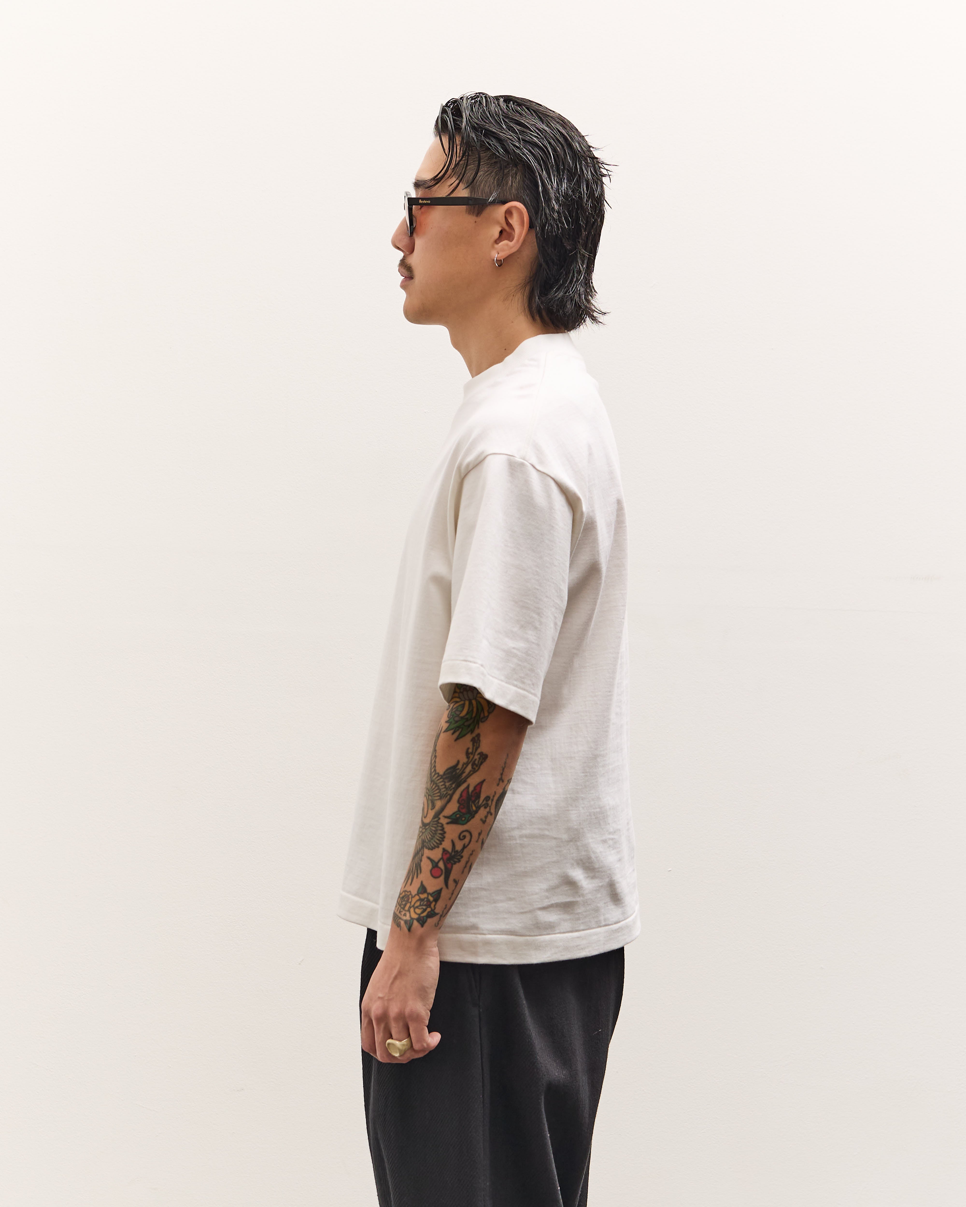 Kaptain Sunshine Suvin Supima Tube Half Sleeve Tee Heavy, Off