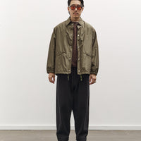 Kaptain Sunshine Silk Poly Coach Jacket, Olive