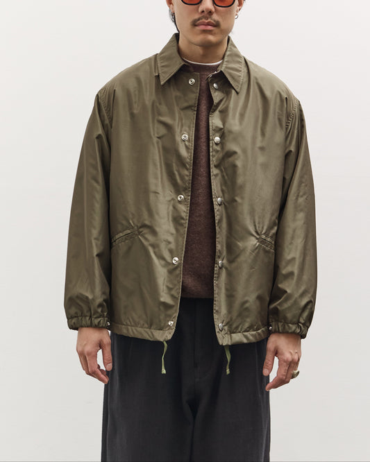 Kaptain Sunshine Silk Poly Coach Jacket, Olive