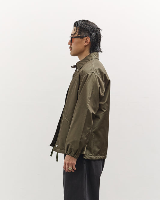 Kaptain Sunshine Silk Poly Coach Jacket, Olive
