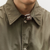 Kaptain Sunshine Silk Poly Coach Jacket, Olive