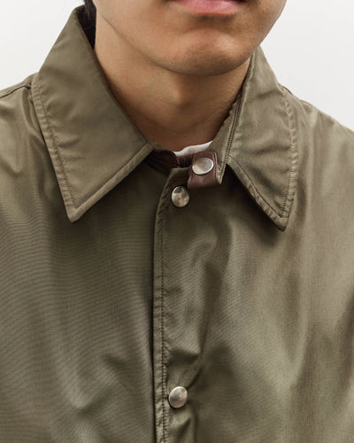 Kaptain Sunshine Silk Poly Coach Jacket, Olive