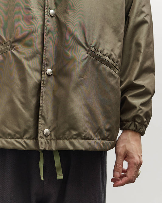 Kaptain Sunshine Silk Poly Coach Jacket, Olive