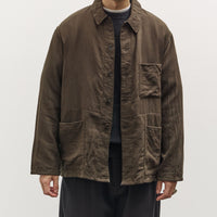 Kaptain Sunshine Wool Gauze Work Shirt Jacket, Olive