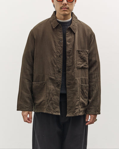 Kaptain Sunshine Wool Gauze Work Shirt Jacket, Olive