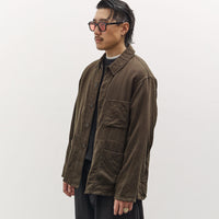 Kaptain Sunshine Wool Gauze Work Shirt Jacket, Olive
