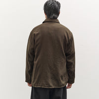 Kaptain Sunshine Wool Gauze Work Shirt Jacket, Olive