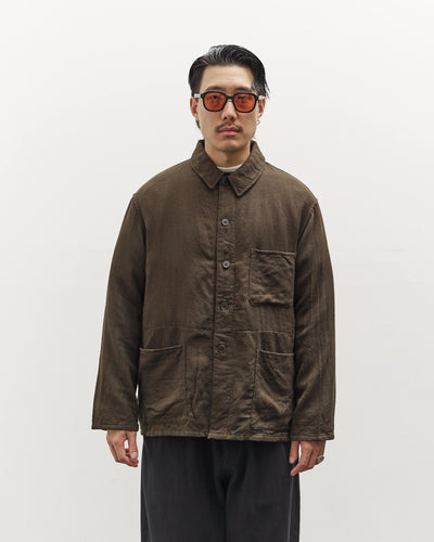 Kaptain Sunshine Wool Gauze Work Shirt Jacket, Olive