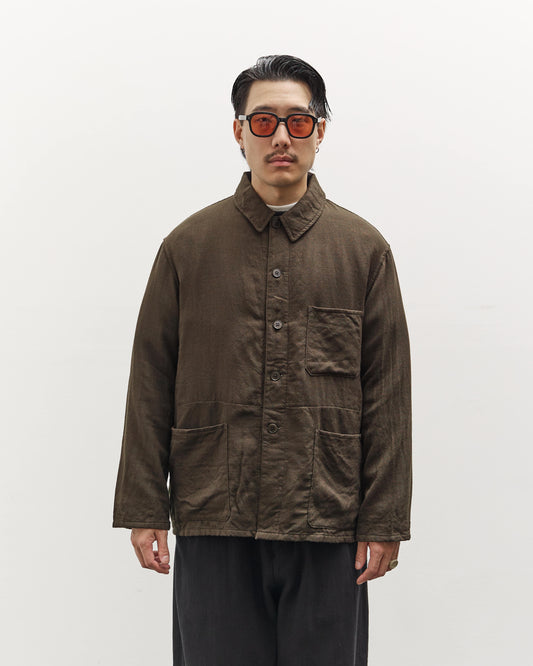 Kaptain Sunshine Wool Gauze Work Shirt Jacket, Olive